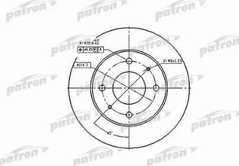 Patron PBD1443 - Тормозной диск autospares.lv