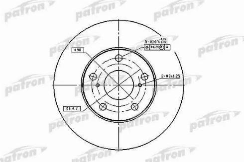 Patron PBD1431 - Тормозной диск autospares.lv