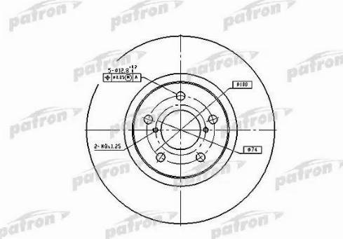 Patron PBD1437 - Тормозной диск autospares.lv