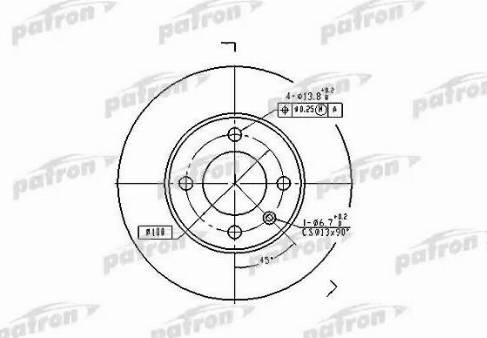 Patron PBD1516 - Тормозной диск autospares.lv