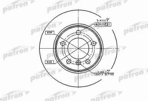 Patron PBD1539 - Тормозной диск autospares.lv