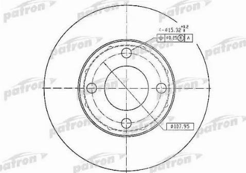 Patron PBD1530 - Тормозной диск autospares.lv