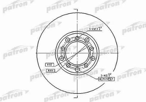 Patron PBD1573 - Тормозной диск autospares.lv