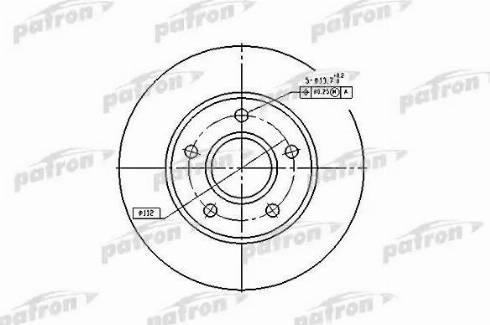 Patron PBD1647 - Тормозной диск autospares.lv