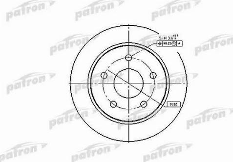 Patron PBD1651 - Тормозной диск autospares.lv