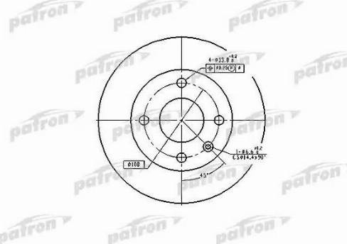 Patron PBD1658 - Тормозной диск autospares.lv