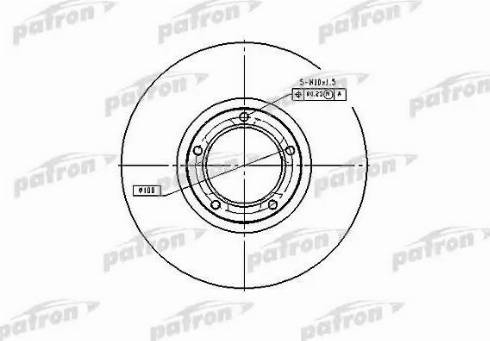 Patron PBD1653 - Тормозной диск autospares.lv