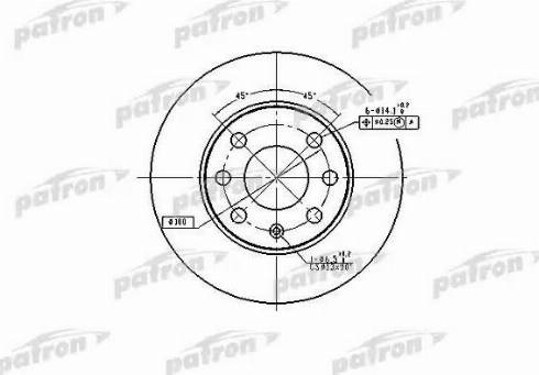 Patron PBD1607 - Тормозной диск autospares.lv