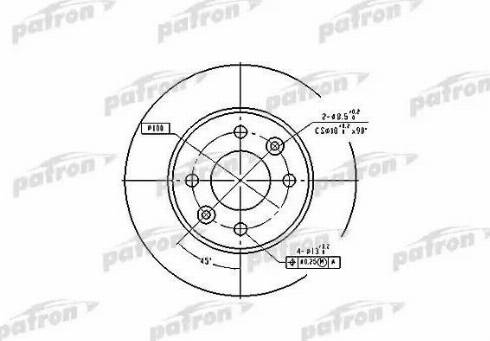 Patron PBD1013 - Тормозной диск autospares.lv