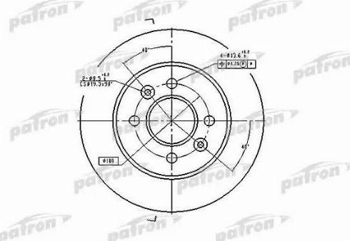 Patron PBD1030 - Тормозной диск autospares.lv