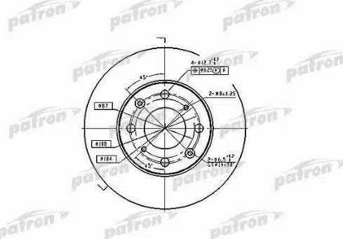 Patron PBD1807 - Тормозной диск autospares.lv