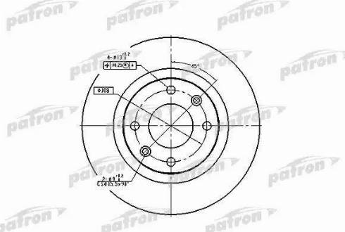 Patron PBD1216 - Тормозной диск autospares.lv