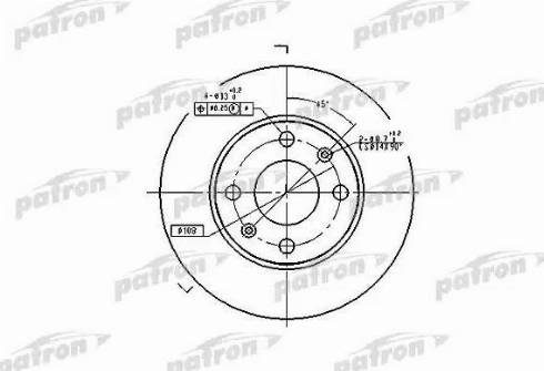 Patron PBD1217 - Тормозной диск autospares.lv