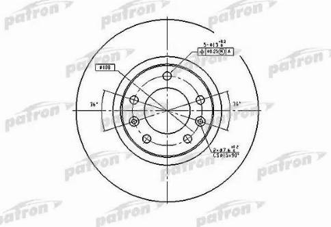 Patron PBD1225 - Тормозной диск autospares.lv