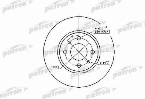 Patron PBD1790 - Тормозной диск autospares.lv