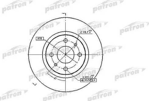 Patron PBD1747 - Тормозной диск autospares.lv