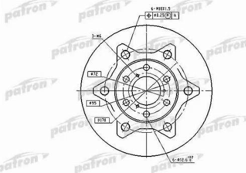 Patron PBD1758 - Тормозной диск autospares.lv