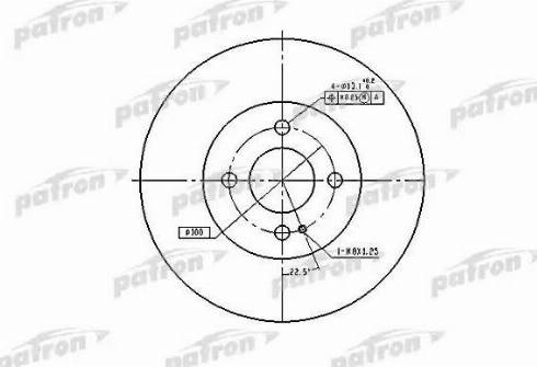 Patron PBD3089 - Тормозной диск autospares.lv