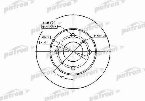 Patron PBD2591 - Тормозной диск autospares.lv