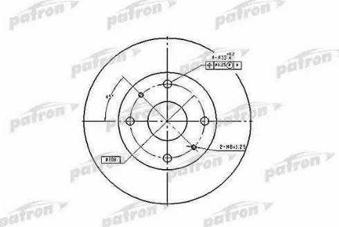 Patron PBD2576 - Тормозной диск autospares.lv