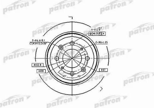 Patron PBD2646 - Тормозной диск autospares.lv