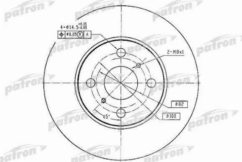 Patron PBD2658 - Тормозной диск autospares.lv