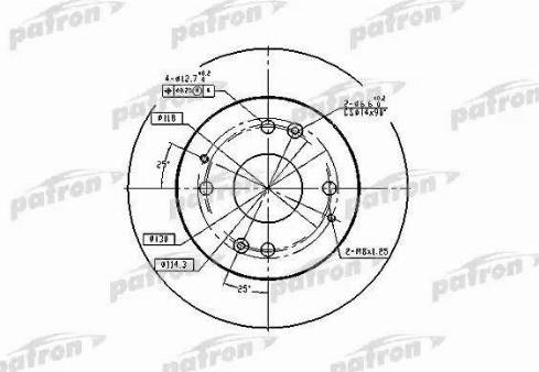 Patron PBD2669 - Тормозной диск autospares.lv