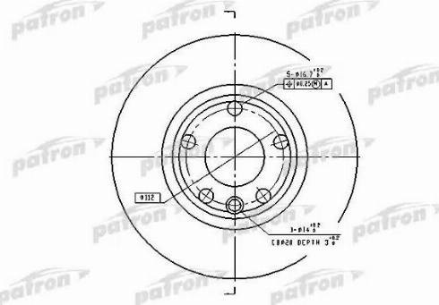 Patron PBD2665 - Тормозной диск autospares.lv