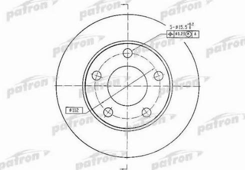 Patron PBD2666 - Тормозной диск autospares.lv