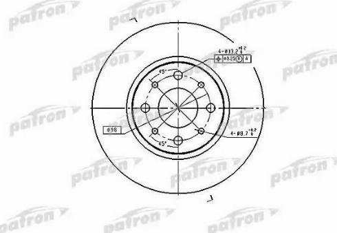 Patron PBD2686 - Тормозной диск autospares.lv