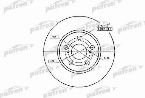 Patron PBD2683 - Тормозной диск autospares.lv