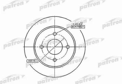 Patron PBD2623 - Тормозной диск autospares.lv