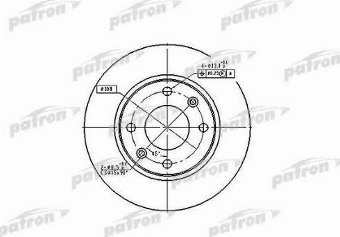 Patron PBD2815 - Тормозной диск autospares.lv