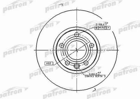 Patron PBD2810 - Тормозной диск autospares.lv