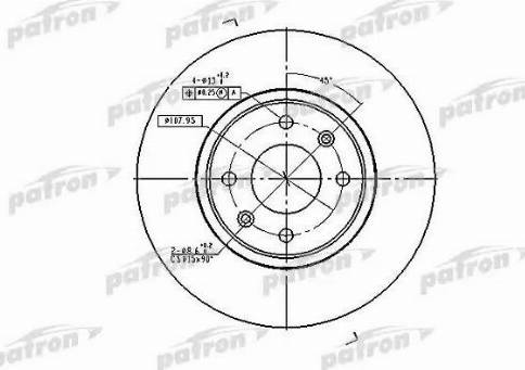 Patron PBD2796 - Тормозной диск autospares.lv