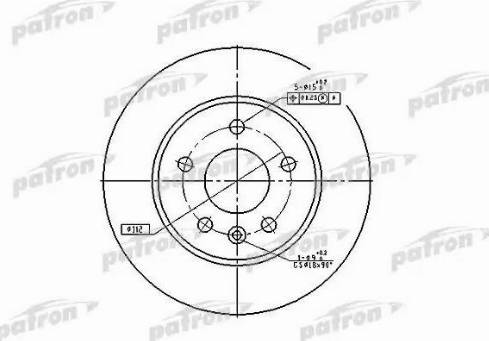 Patron PBD2797 - Тормозной диск autospares.lv