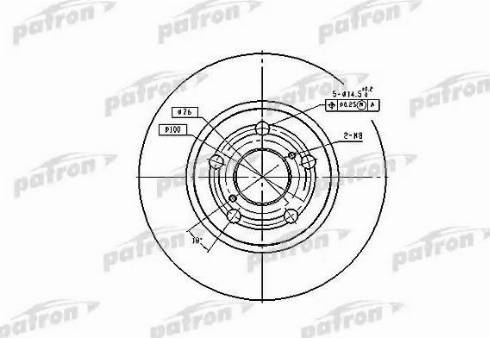 Patron PBD2742 - Тормозной диск autospares.lv