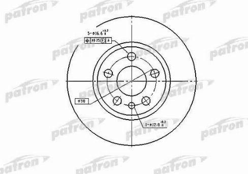 Patron PBD2754 - Тормозной диск autospares.lv