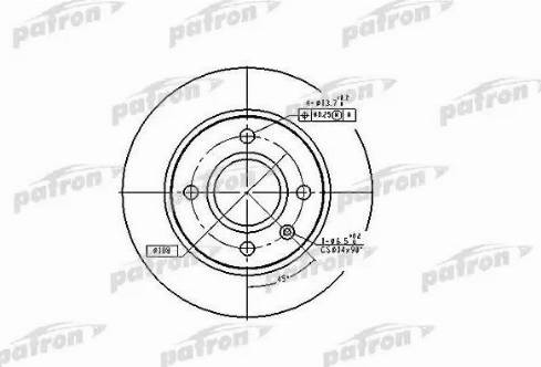 Patron PBD2753 - Тормозной диск autospares.lv