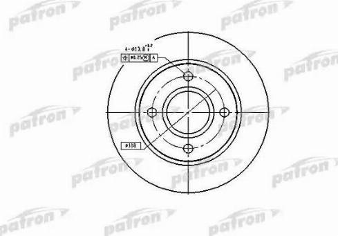 Patron PBD2752 - Тормозной диск autospares.lv