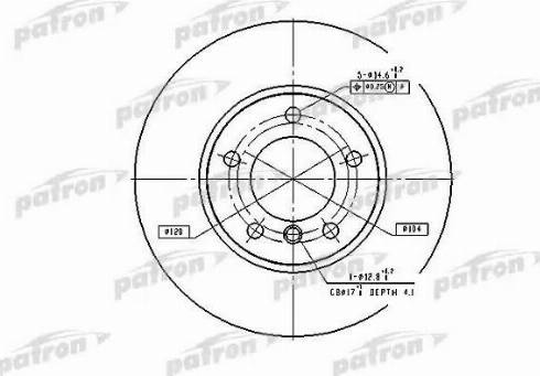 Patron PBD2769 - Тормозной диск autospares.lv