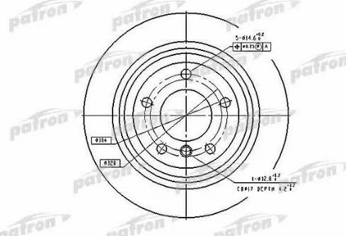 Patron PBD2768 - Тормозной диск autospares.lv