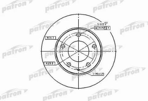 Patron PBD2704 - Тормозной диск autospares.lv