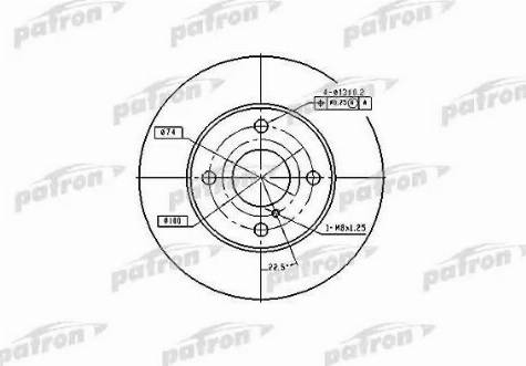 Patron PBD2719 - Тормозной диск autospares.lv