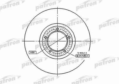 Patron PBD2785 - Тормозной диск autospares.lv