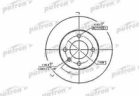 Patron PBD2780 - Тормозной диск autospares.lv