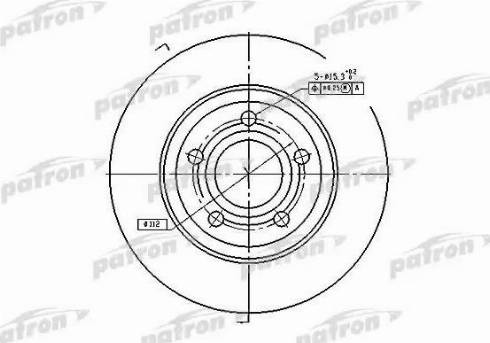 Patron PBD2730 - Тормозной диск autospares.lv