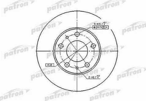 Patron PBD2728 - Тормозной диск autospares.lv