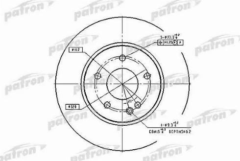 Patron PBD2779 - Тормозной диск autospares.lv