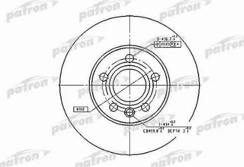 Patron PBD2776 - Тормозной диск autospares.lv